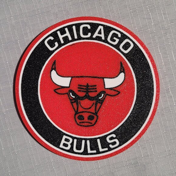 Chicago Bulls Coaster Set - 3D Printed - (Set of 4) - Picture 2 of 4